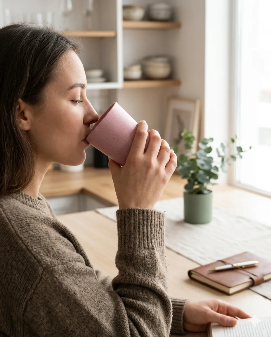 Eco-Friendly Rice Husk Drinking Tumbler - Pink - Image 2