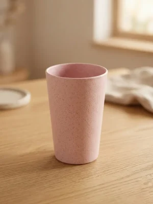Eco-Friendly Rice Husk Drinking Tumbler - Pink