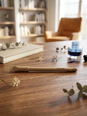 Natural Eco-Friendly Ball Point Pen - Design 2