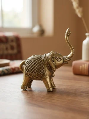Decorative Metal Elephant Figurine
