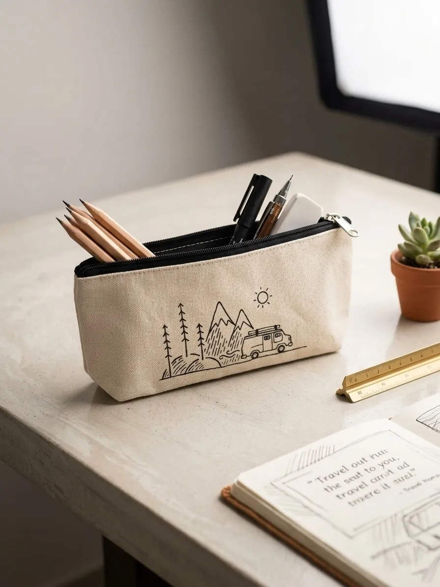 Adventure pencil pouch bag - Mountains - Image 2