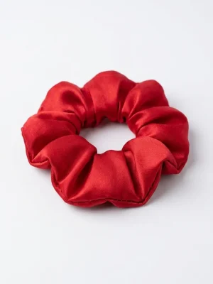 Premium Hair Scrunchie – Soft Hold Without Hair Damage - Red