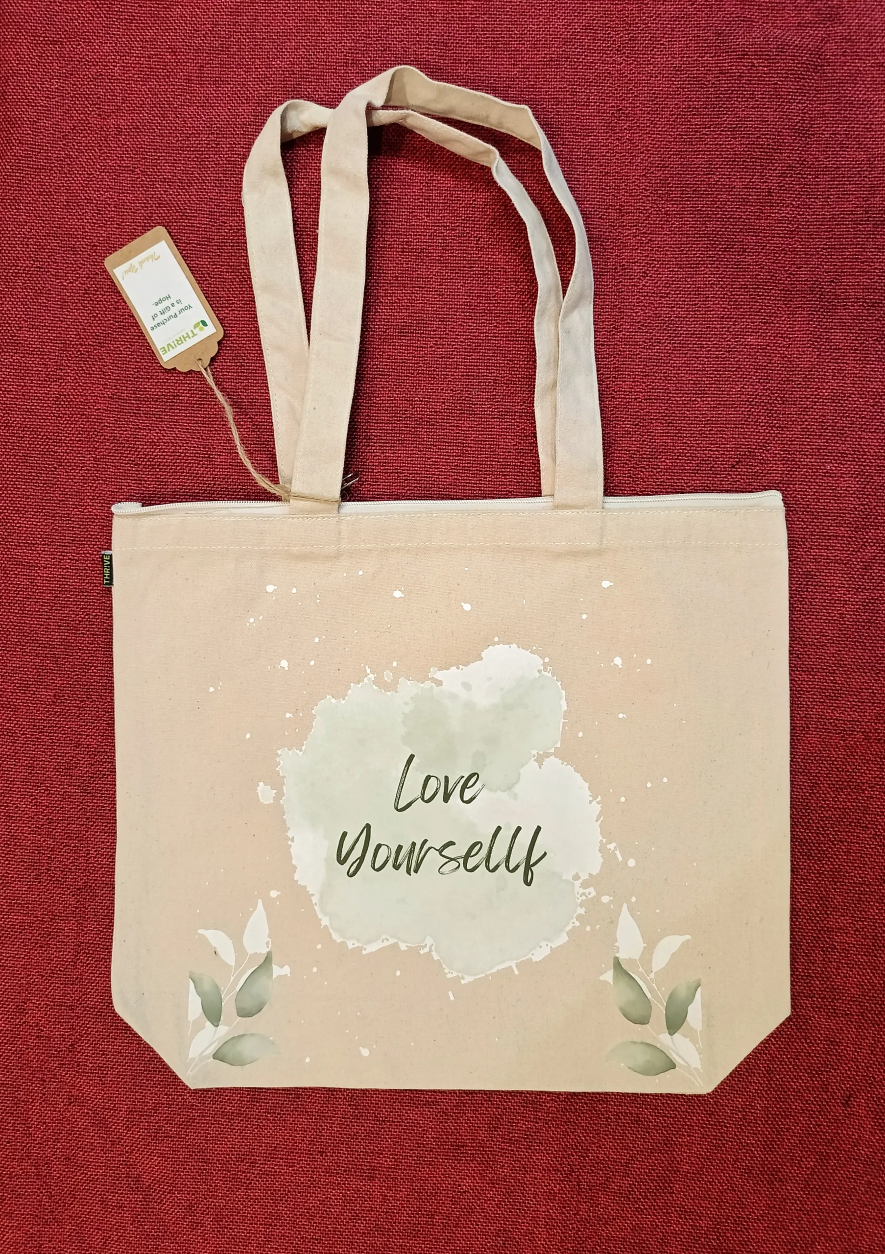 Women's everyday carry sidebag with printed theme - Love Yourself - Image 2