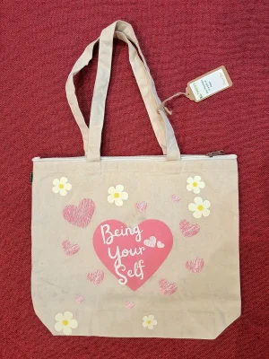 Women's everyday carry sidebag with printed theme - Being Your Self