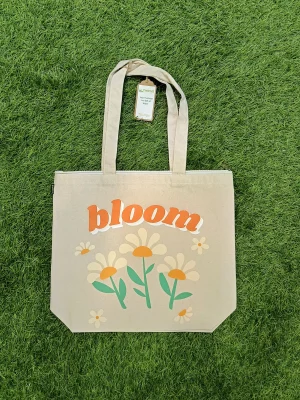 Women's everyday carry sidebag with printed theme - Bloom