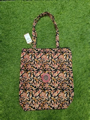 Women's everyday carry sidebag - Dark Leaf Pattern