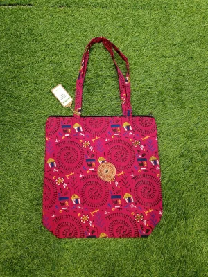 Women's everyday carry sidebag - Pink Floral Design