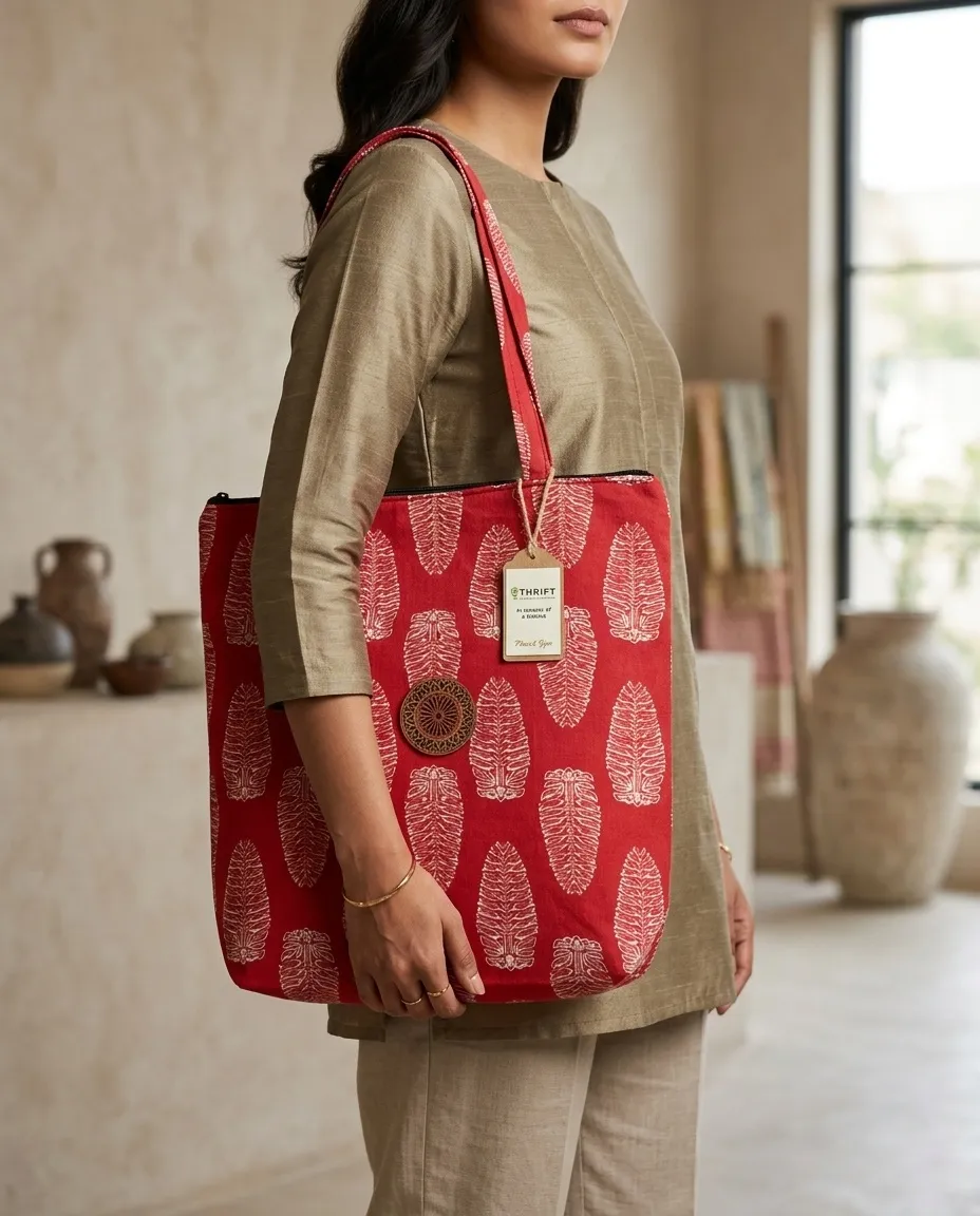Women's everyday carry sidebag - Red - Image 2