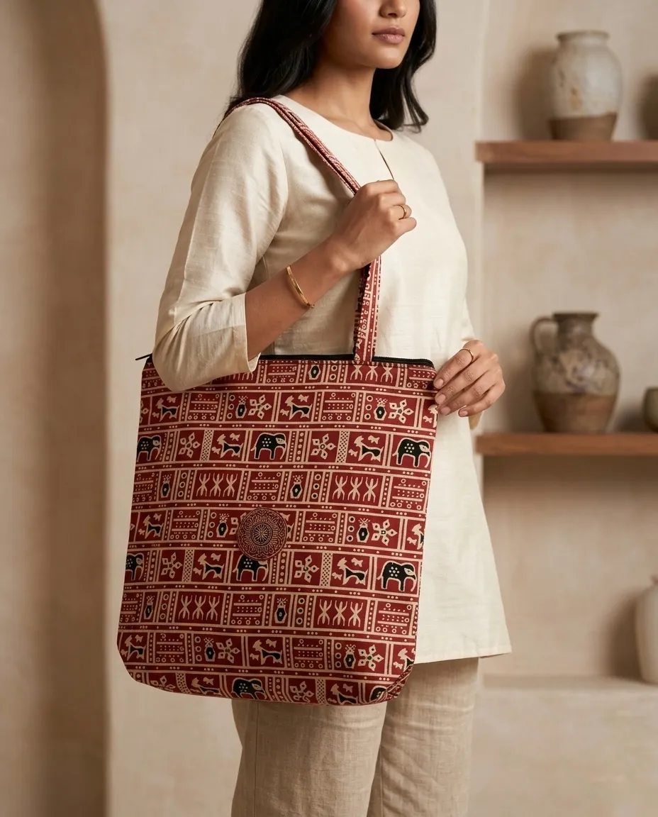 Women's everyday carry sidebag - Ancient Pattern Style - Image 2