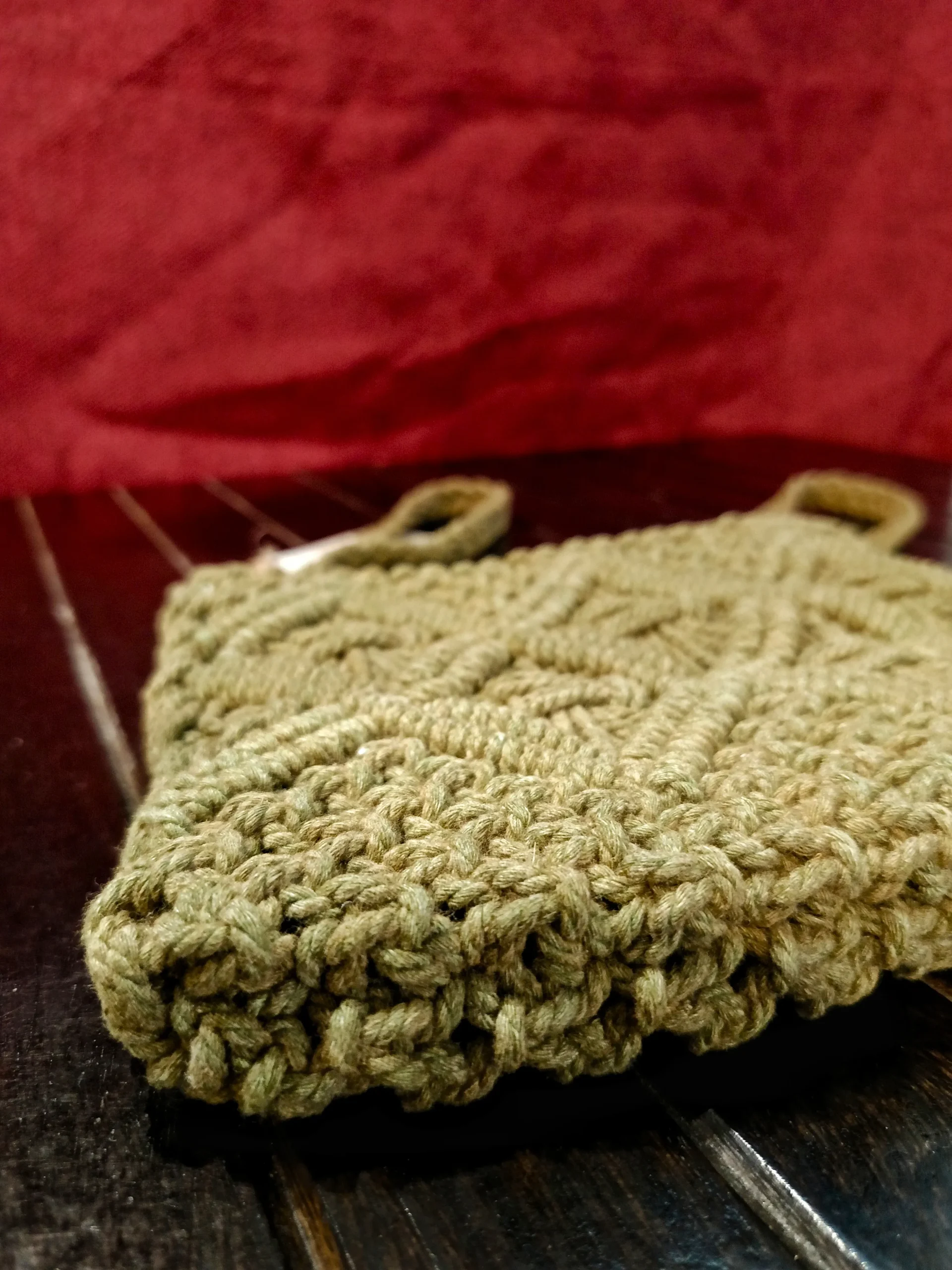 Women's Cotton Sling Bag for Everyday Use, Travel & Casual Outings - Olive - Image 2