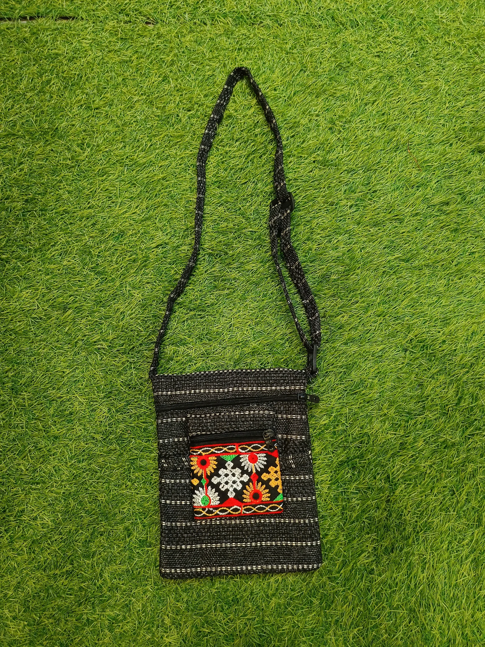 Handcrafted Women's Jute Handbag for Everyday, Shopping & Casual Outings - Black - Image 3
