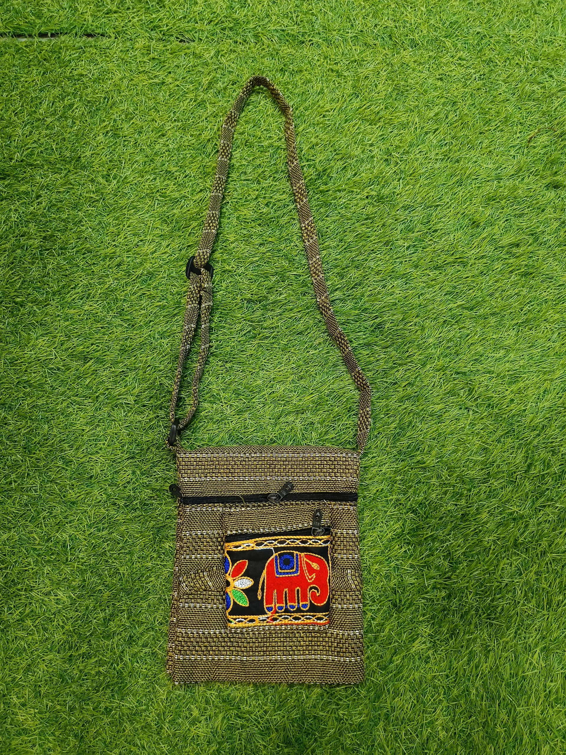 Handcrafted Women's Jute Handbag for Everyday, Shopping & Casual Outings - Dark Olive - Image 2
