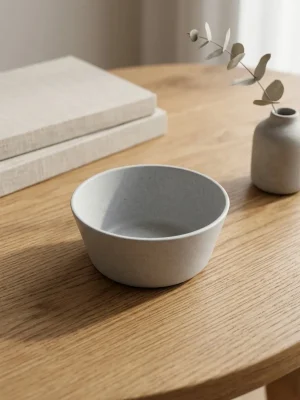 Eco-Friendly Rice Husk Snack Bowl - Sky Blue