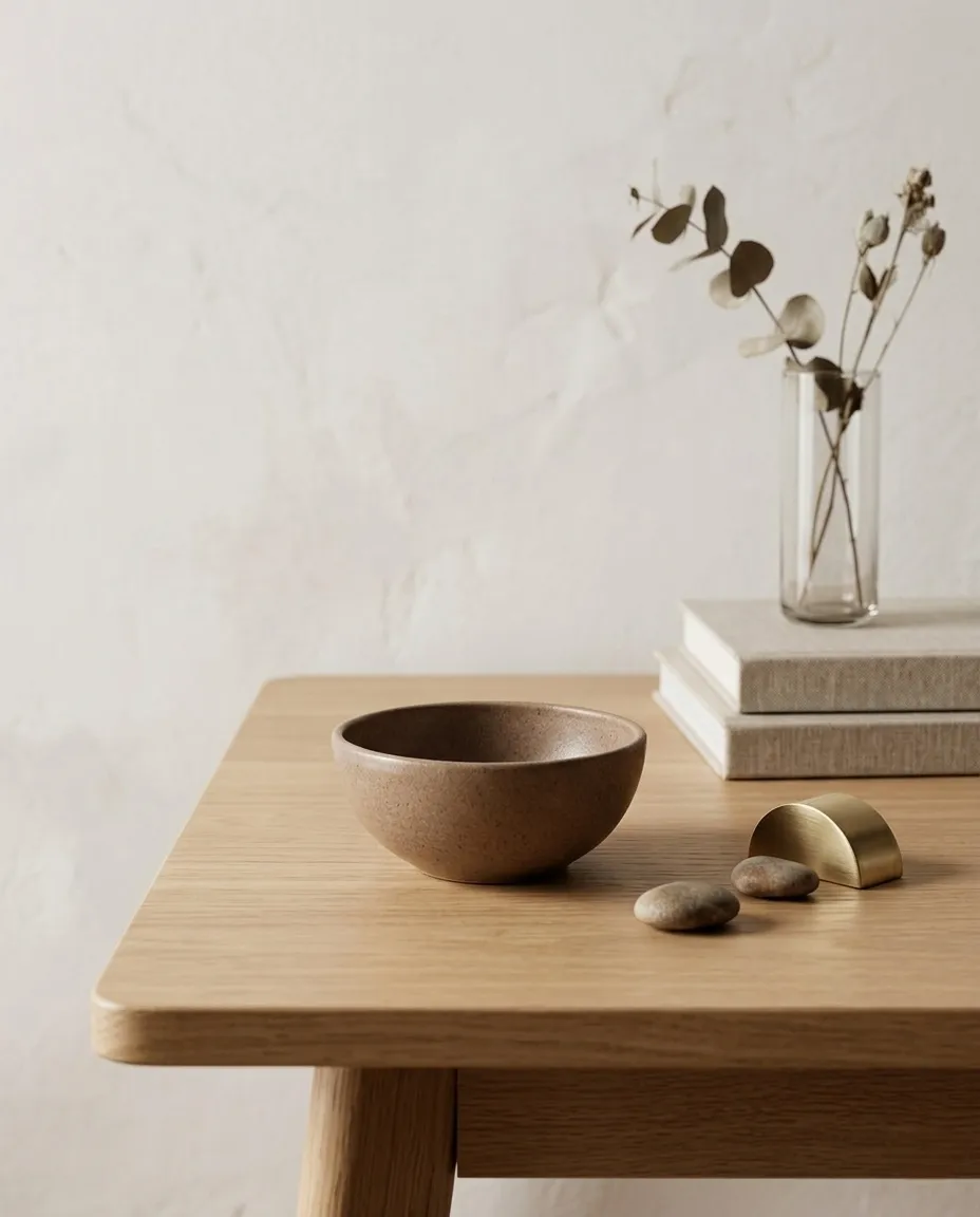 Eco-Friendly Rice Husk Serving Bowl - Rounded Design - Dark Brown - Image 3
