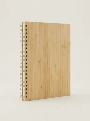 Bamboo Cover Spiral Notebook