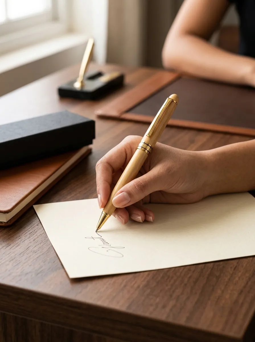 Bamboo Pen with Presentation Gift Box - Image 3