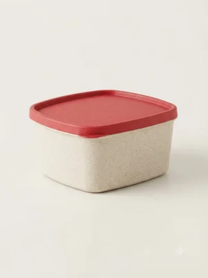 Rectangular Kitchen Mini Storage Box with Red Lid