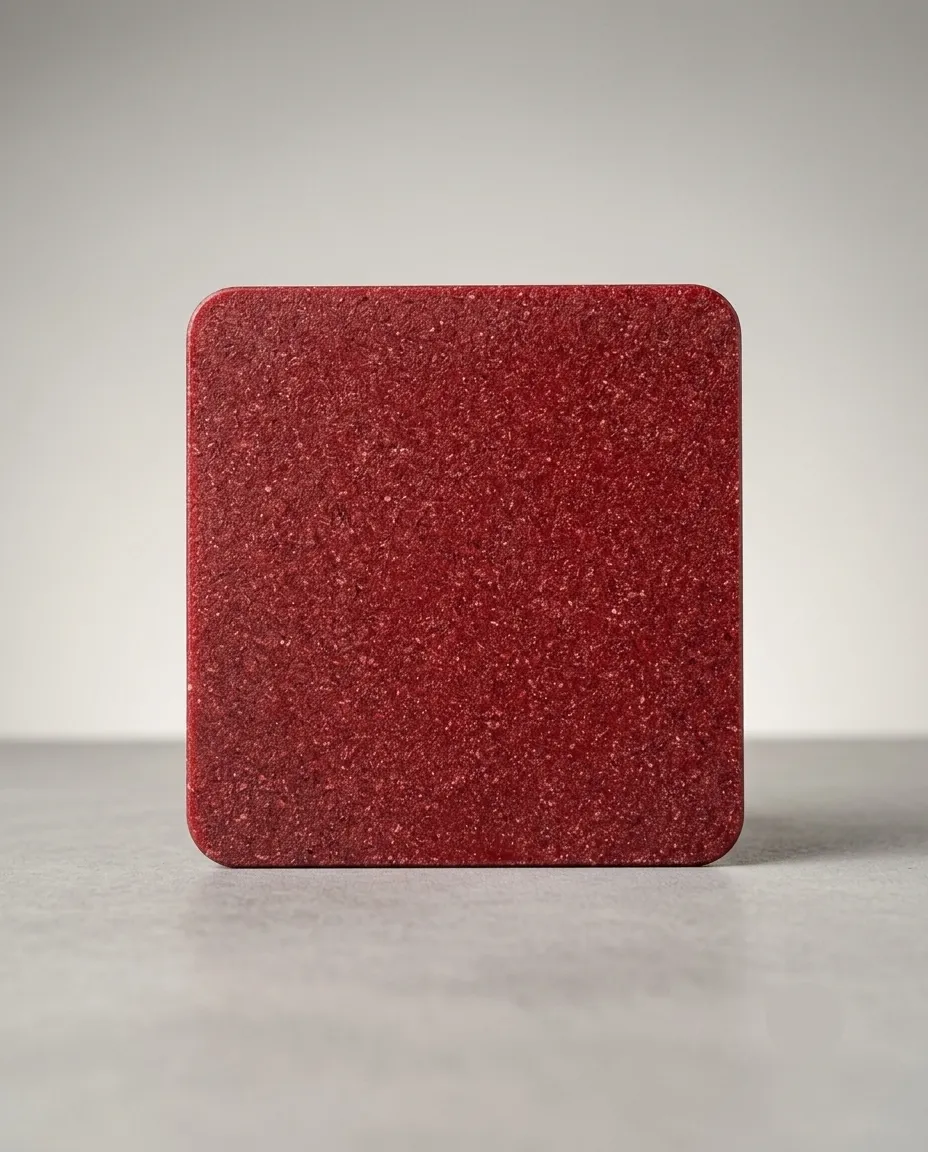 Rice Husk Tea Coaster - Burgundy