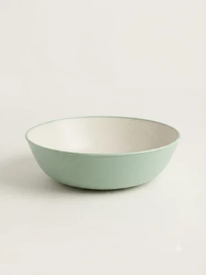 Eco-Friendly Green Round Serving Bowl