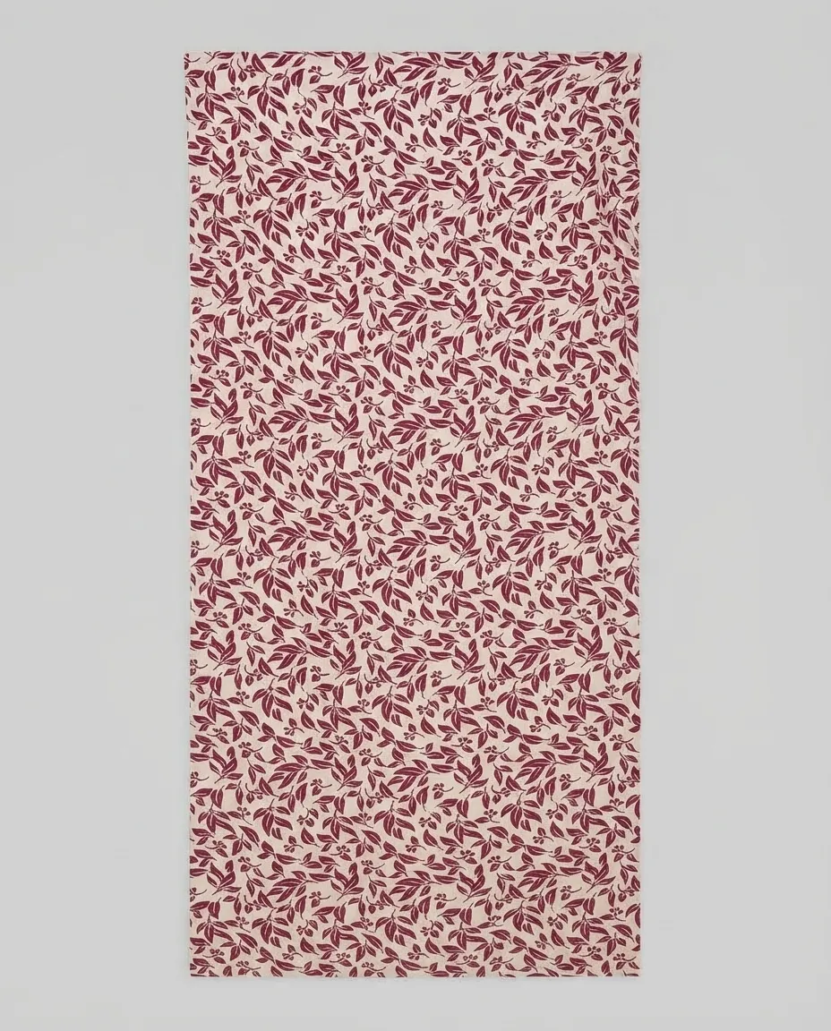 Premium Pure Rayon Scarf for Women | Soft and Lightweight Everyday Fashion Accessory - Burgundy Floral - Image 3