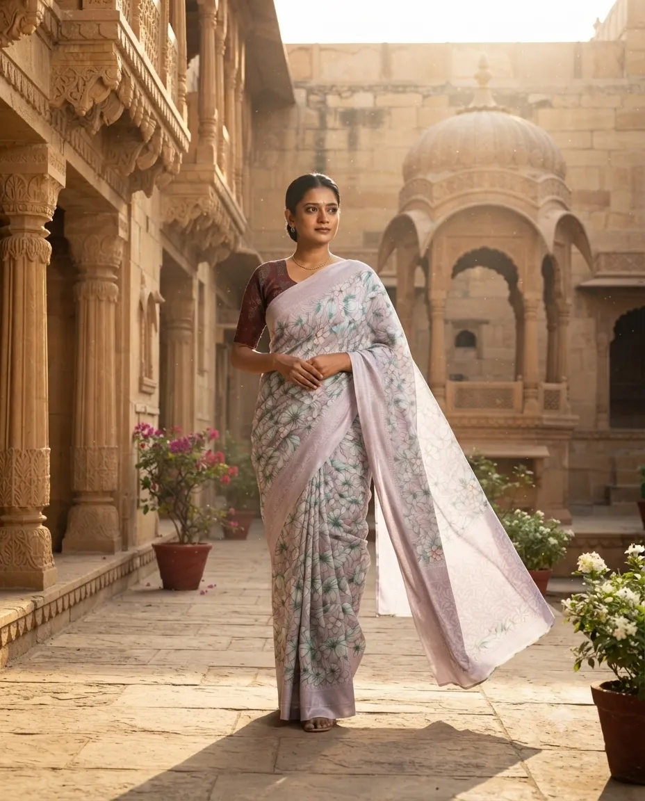 Silk Saree with Smooth Draping and Traditional Appeal for Festive Occasions, Family Gatherings and Special Wear - Image 2