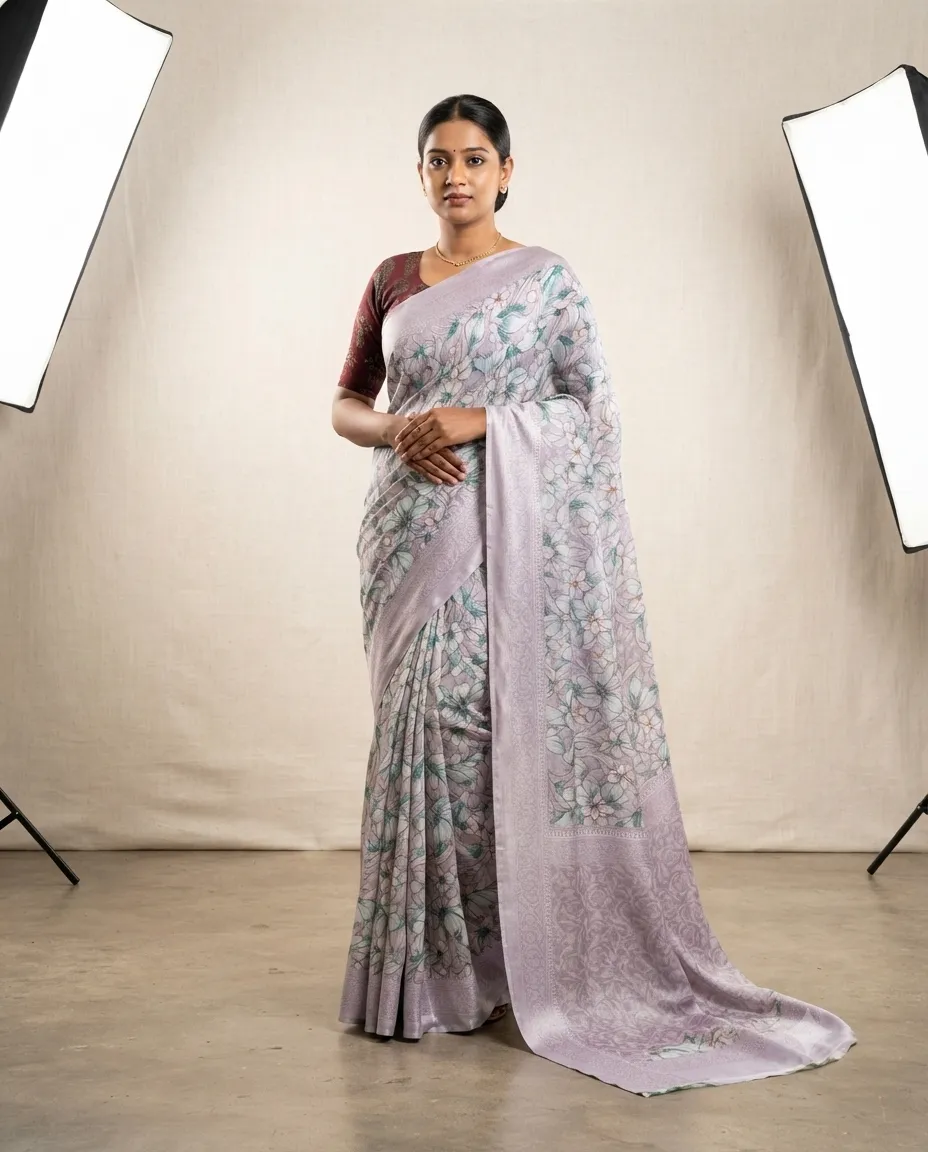 Silk Saree with Smooth Draping and Traditional Appeal for Festive Occasions, Family Gatherings and Special Wear