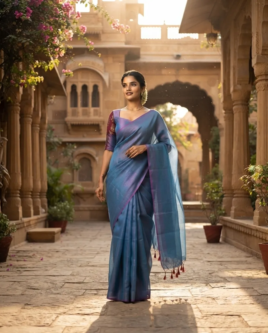 Silk Saree with Traditional Styling and Smooth Drape for Festive Events, Family Functions and Special Occasions - Image 2