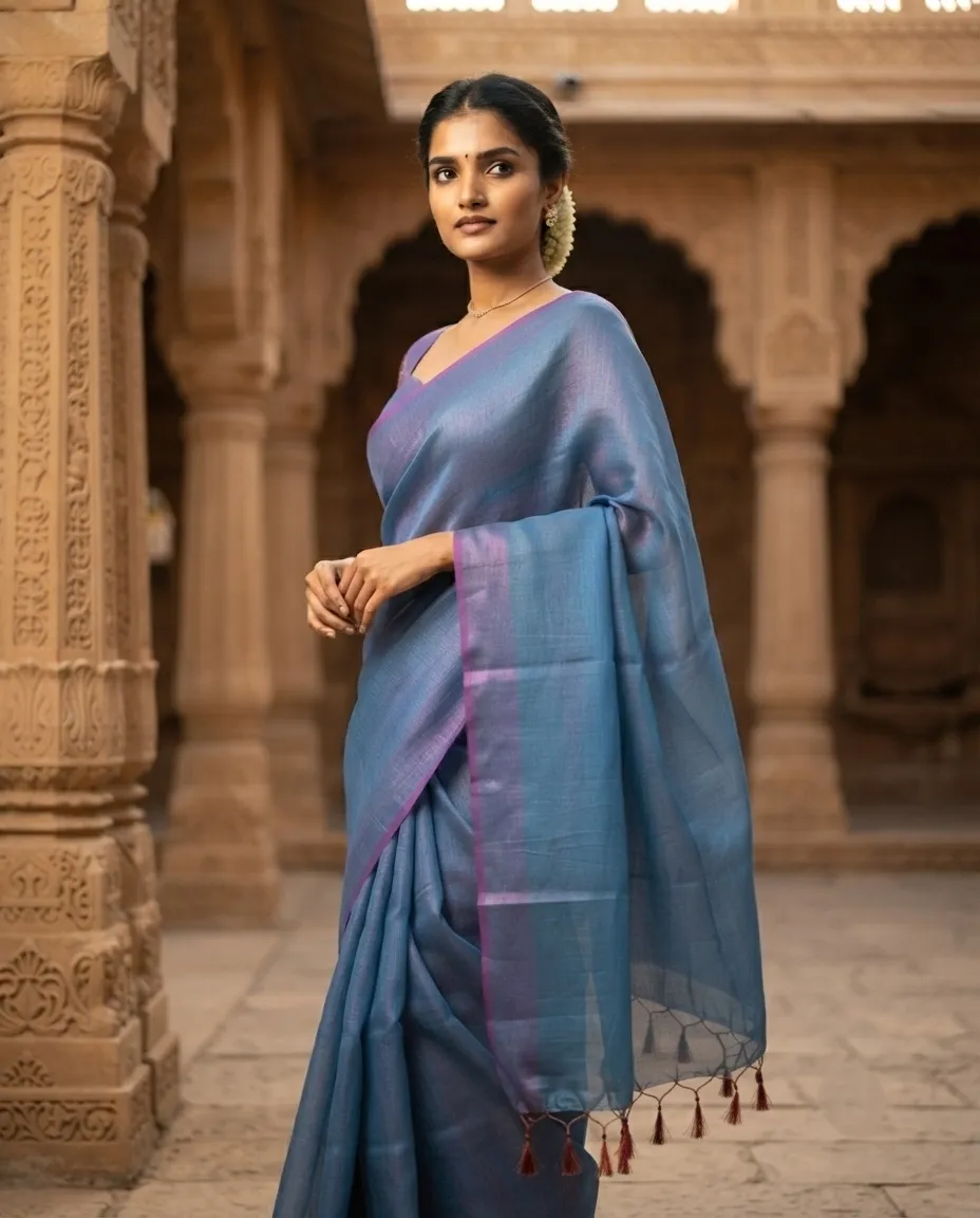 Silk Saree with Traditional Styling and Smooth Drape for Festive Events, Family Functions and Special Occasions - Image 3