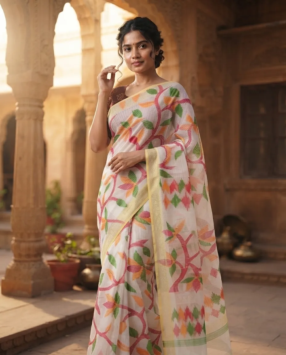 Silk Saree with Smooth Fabric Feel and Traditional Styling for Festive Wear, Family Functions and Special Occasions - Image 3