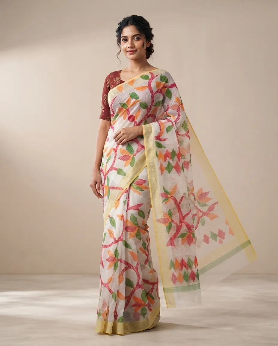 Silk Saree with Smooth Fabric Feel and Traditional Styling for Festive Wear, Family Functions and Special Occasions