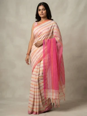 Pure Cotton Saree with Comfortable Draping and Practical Traditional Styling for Everyday Wear and Casual Occasions