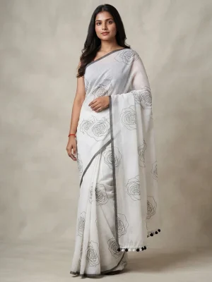 Pure Cotton Saree with Comfortable Draping and Traditional Styling for Everyday Wear, Casual Gatherings and Regular Use