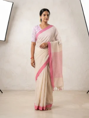 Pure Cotton Saree with Comfortable Draping and Traditional Styling for Everyday Wear, Casual Gatherings and Family Occasions